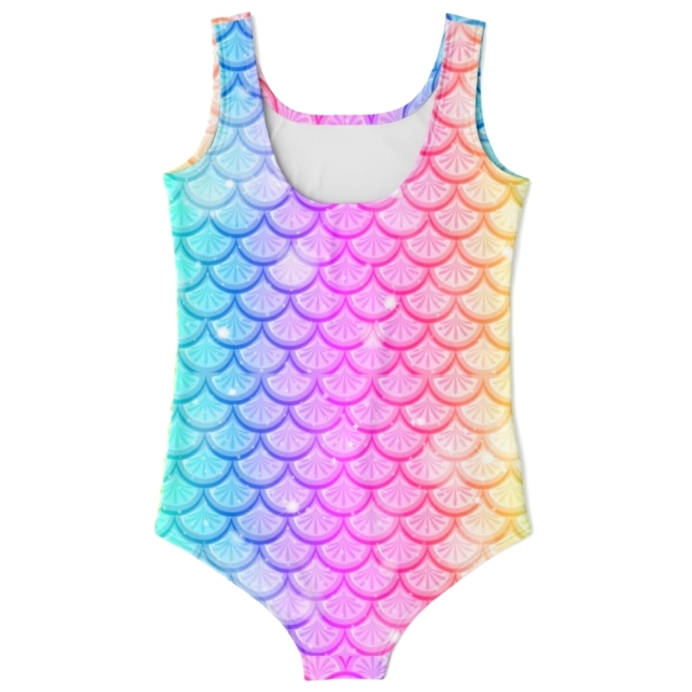 📣One Season's Girls One Piece Mermaid🧜 Scale Swimsuit 🌊 Size 4T 🆕 Tags - Picture 4 of 7